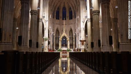 New York Cathedral Patrick will soon be celebrating his first public mass since March
