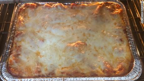 Michelle Brenner lasagna is ready to eat