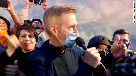 Portland mayor tear gassed after speaking with protesters on presence of federal agents