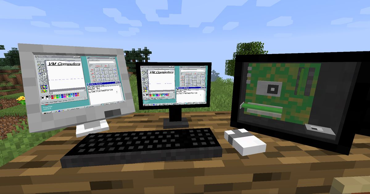You can now boot a Windows 95 Laptop inside of Minecraft and play Doom on it