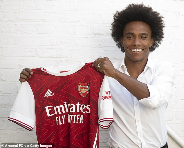 Willian, who will earn £220,000 a week, stressed his desire to win trophies with Arsenal