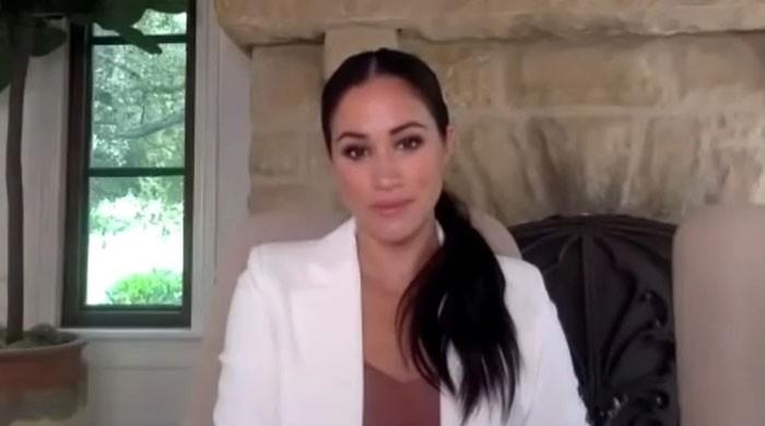 Meghan Markle flaunts her elegance in a white jacket during the video conference from the New Palace

