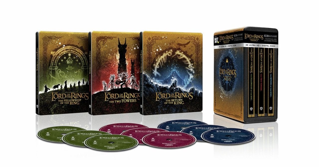 The Lord of the Rings and The Hobbit 4K Blu-ray SteelBook Box Sets Live