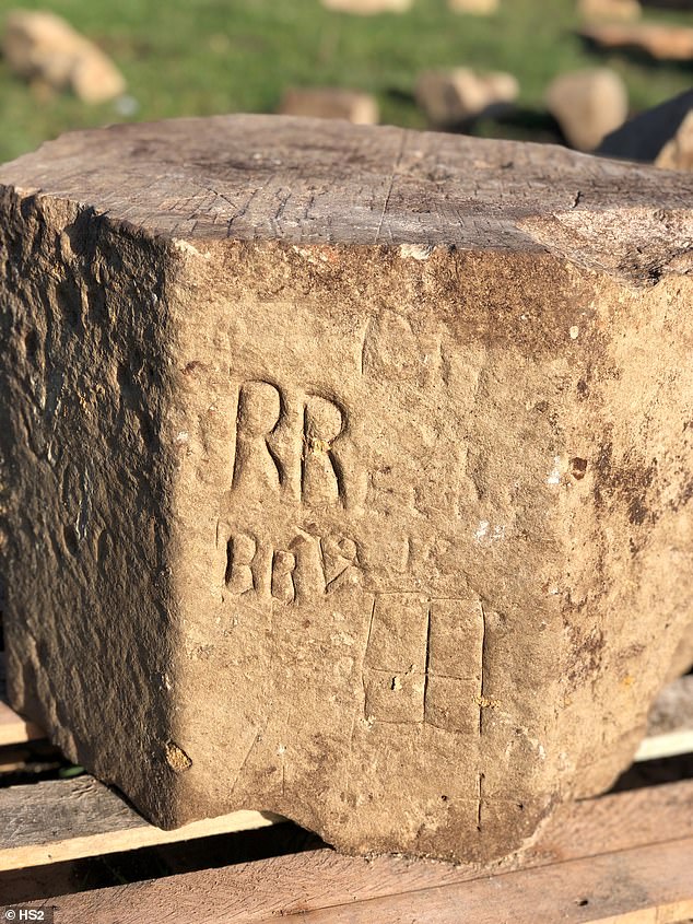 The site is in the middle of a railway project and HS2 archaeologists were cleaning it up when they found ancient graffiti