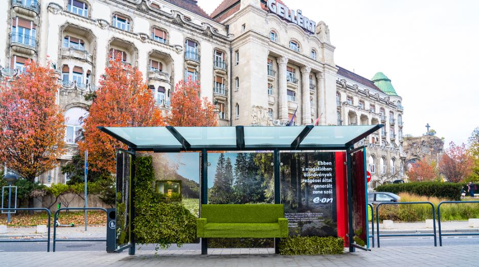 Budapest tram stations feature music produced by live plants