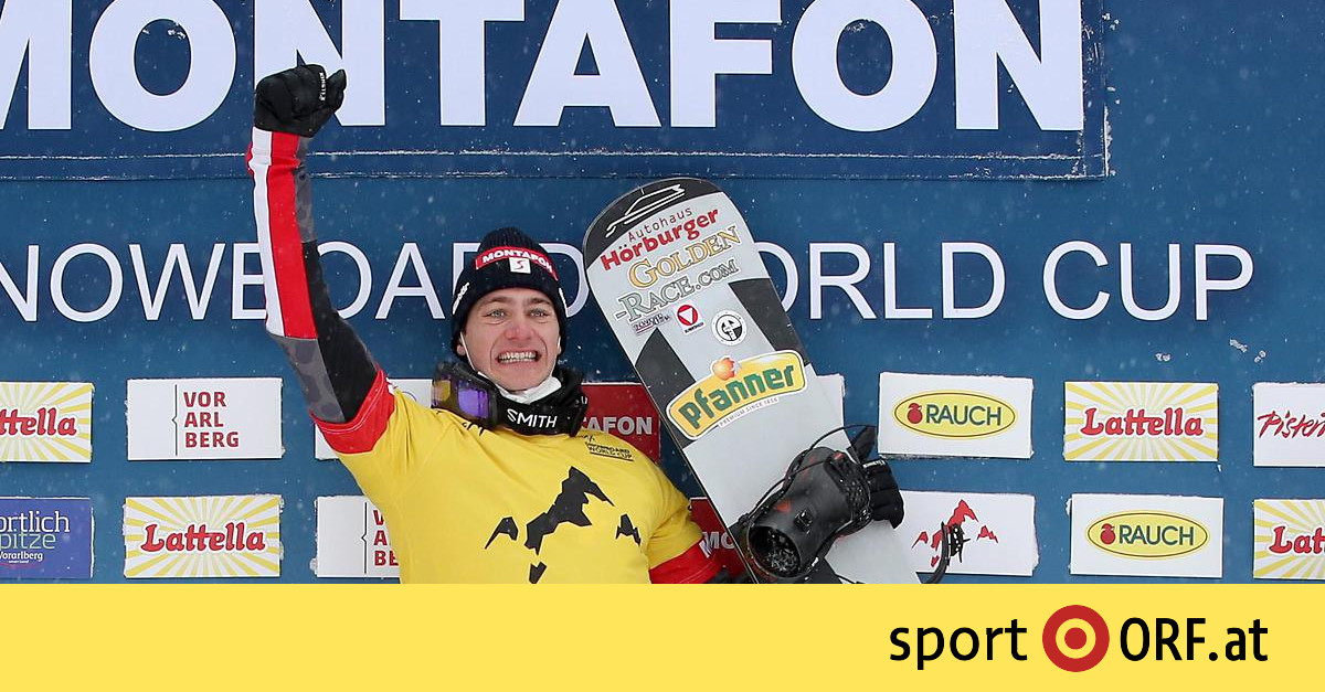 Snowboard: Hämmerle celebrates a home victory by finishing the photo