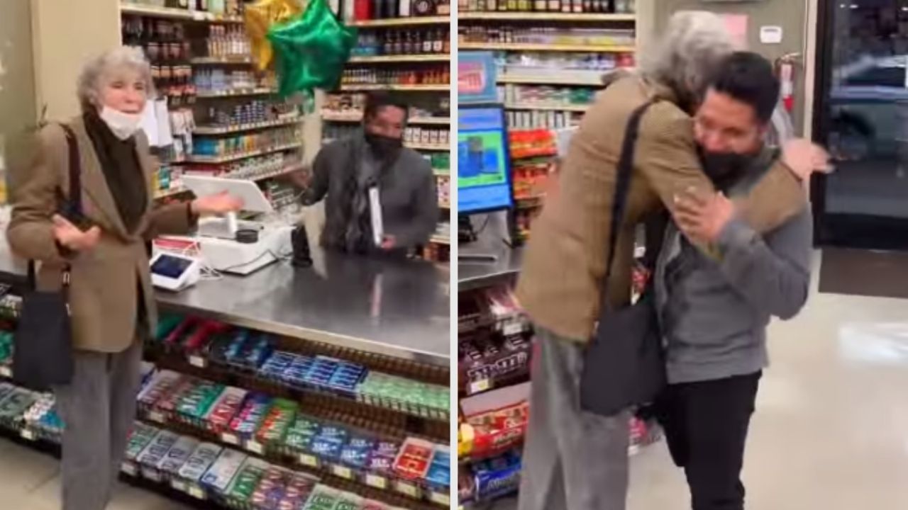 Grandma wins the lottery and shares the prize with the cashier who sold her the ticket |  Video